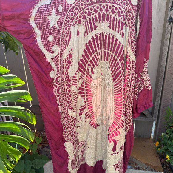 Magnolia Pearl Modal Satin Blessed Kimono Hibiscus NWT SOLD OUT - Picture 5 of 11